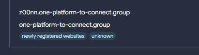 Newly registered Domain